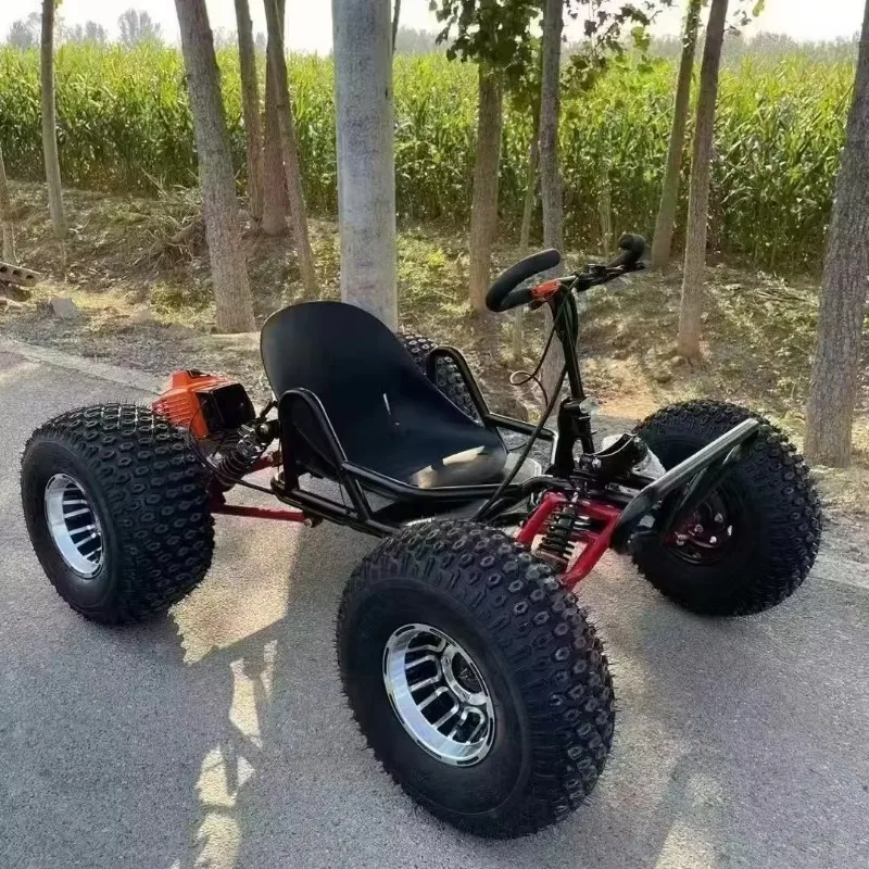 

SXLL Custom 90cc 2-stroke chain drive SUV Go Kart 45 km/h Drift Adult/Child 4/6/8 Tire High Carbon Steel