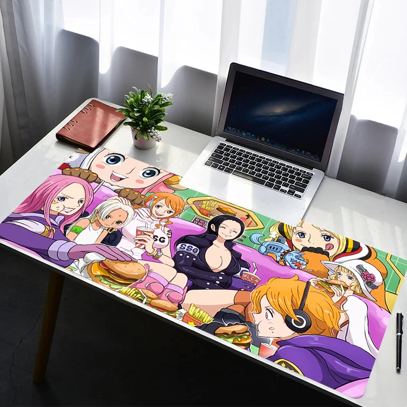 

Mouse Pad Laptop Non Slip Extended Desktop Mouse Mat PC Rubber HD Keyboard Pad One Piece Nico Robin Gaming Accessories Mousepad