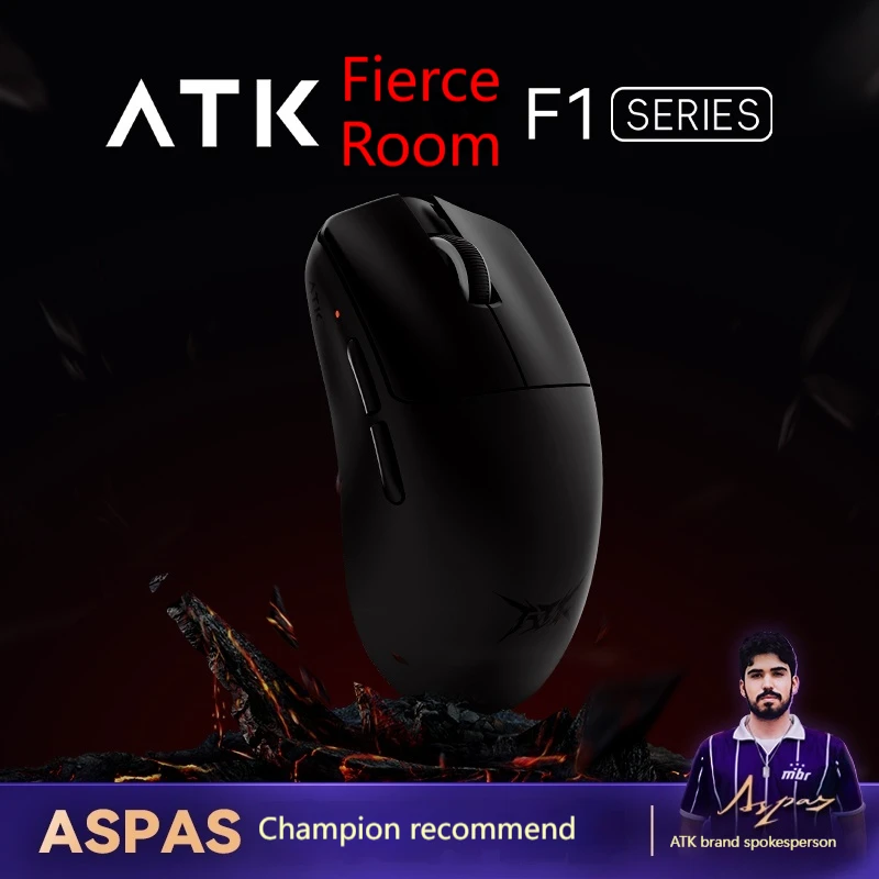 

ATK F1series dual-mode mouse high refresh rate rapid response lightweight gaming e-sports office flagship mouse ergonomic design