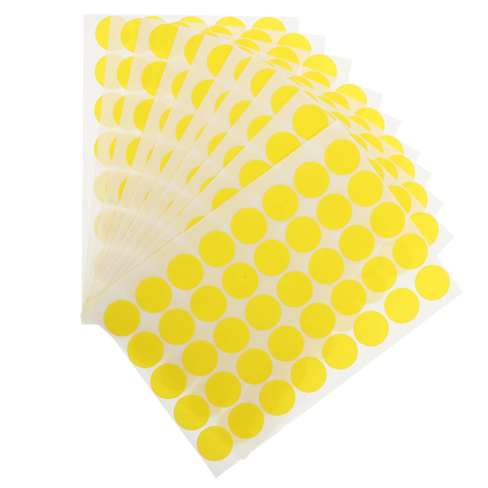 10 أوراق ملصقات دائرية منقطة لاصقة قابلة للإزالة لتسعير جرد المكتب لتنظيم ترميز الألوان #6