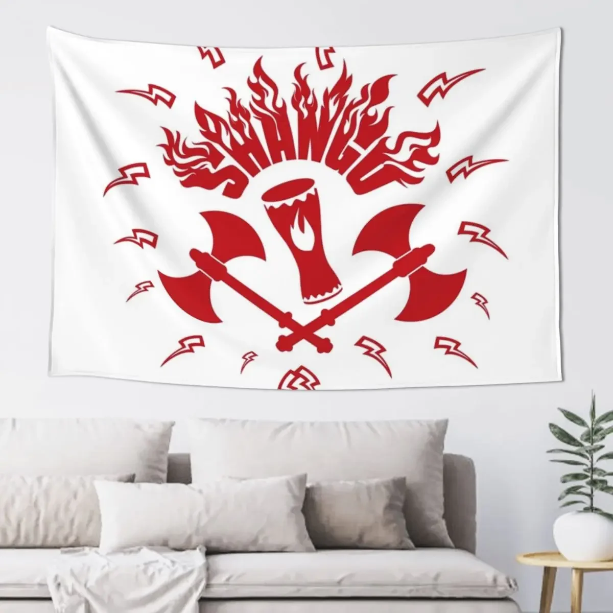 

Shangó fierce warrior (red) Tapestry Bedroom Decor Aesthetic Bed Room Decoration Aesthetic Home Decor Tapestry