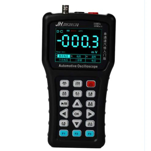 JDS2012Q Automotive Oscilloscope Handheld Digital Storage Oscilloscope 50mhz 250M Sa S Scope Meter Osciloscopio