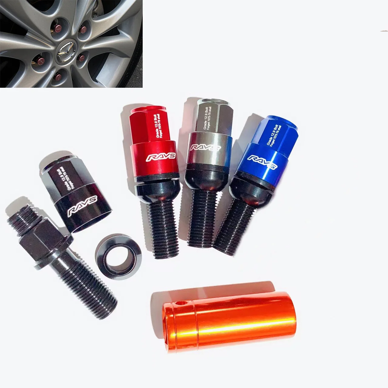 20Pcs 28mm Extended Ball Seat Wheel Nuts M14 X 1.5 Lengthen Wheel Lug Bolts For Audi VW Benz