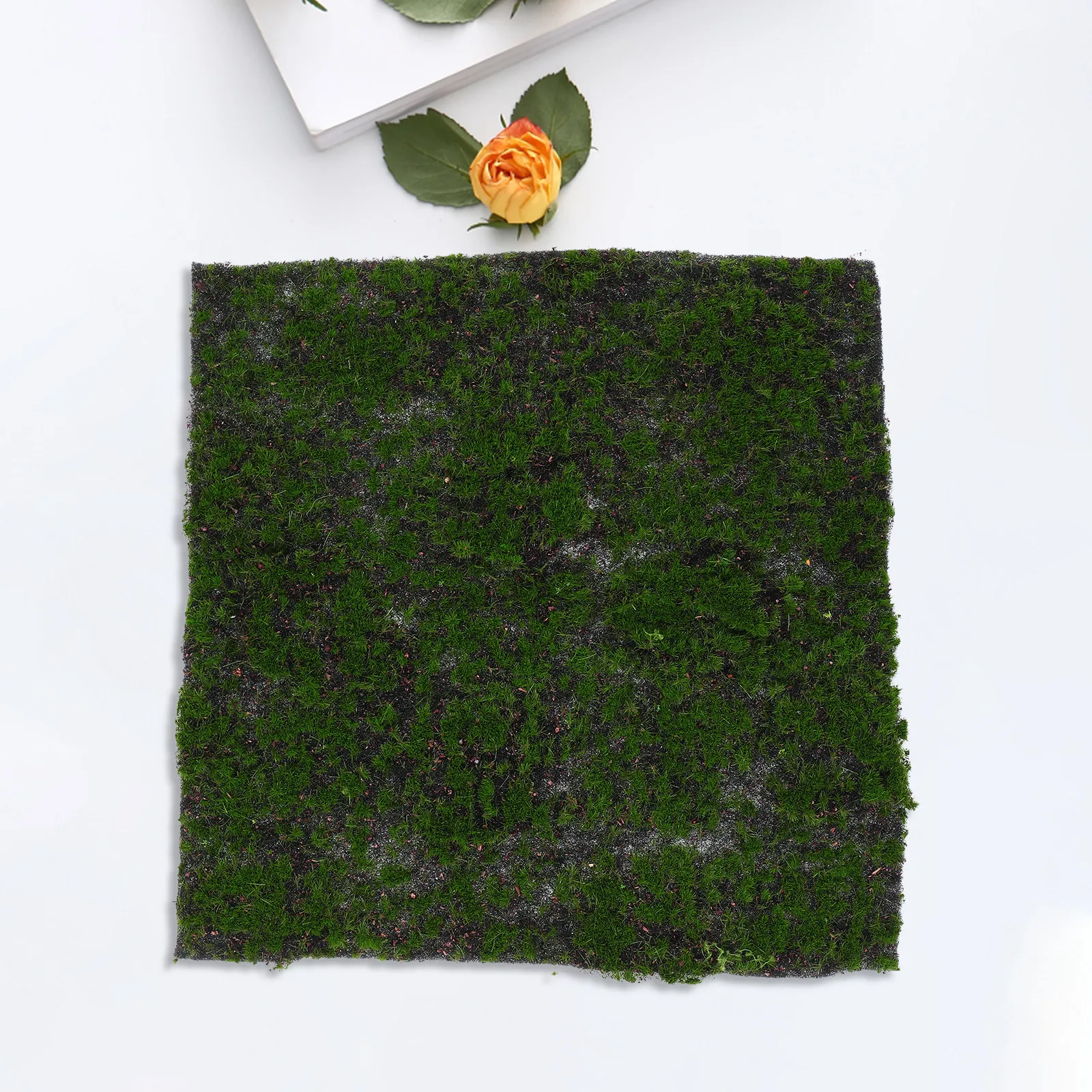 Simulation Moss Mat Artificial Fake Green Grass Rug 30cmx30cm for Wedding Home Backyard Balcony Indoor Outdoor Decor Craft