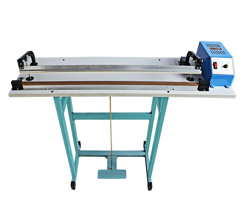 NewEra Top Packer XY5000 Manual Sealer With Cutter Impulse Foot Pedal Heat Sealer Machine