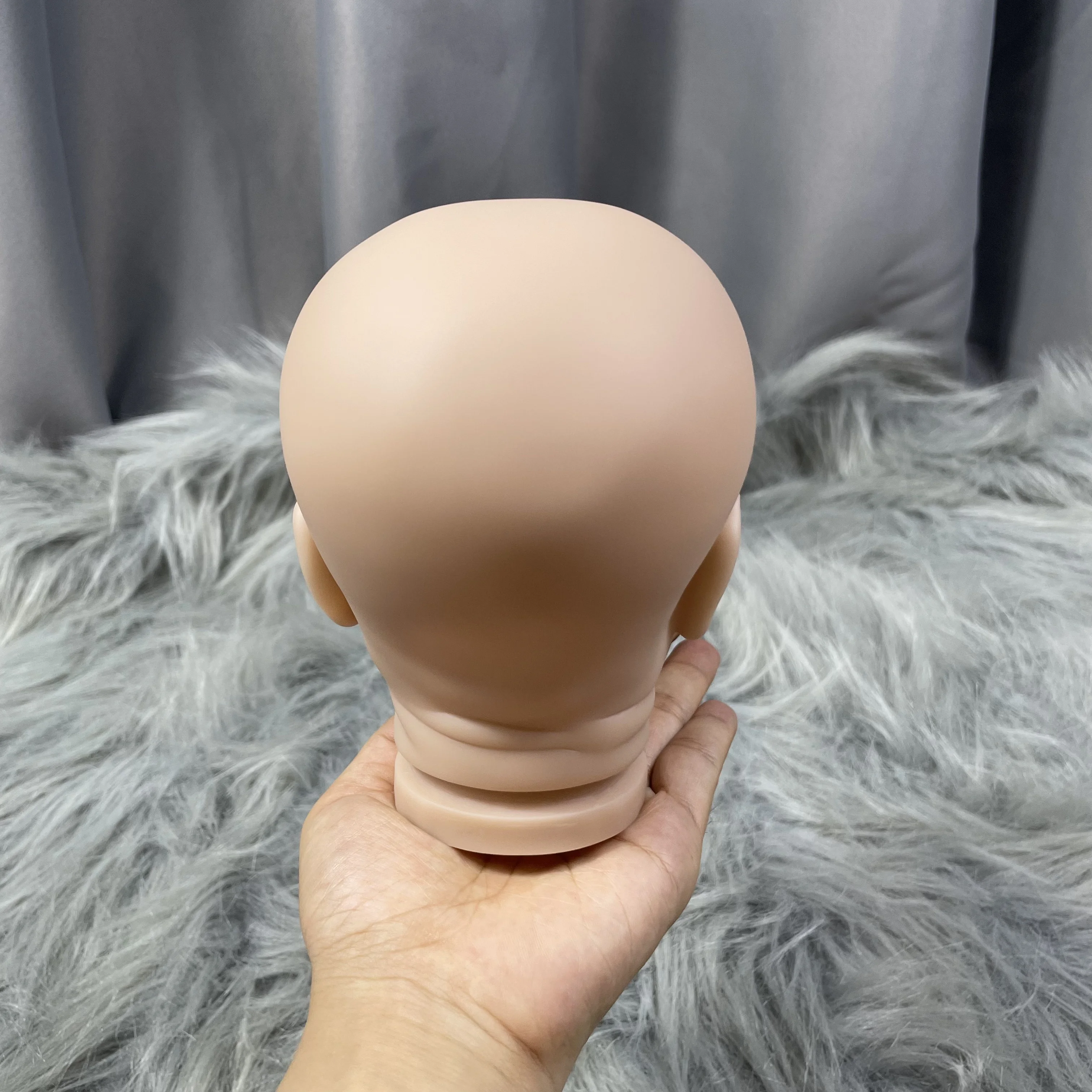 20 인치 도색되지 않은 다시 태어난 인형 키트 LouLou Awake 부드러운 비닐 천 몸과 눈 수제 DIY 금형 장난감 인형 부품