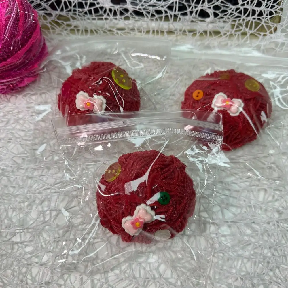 Jouet à presser pour soulager le Stress, réduisant l'anxiété, boule de fil à presser douce, jouets à motif de boule de fil Portable