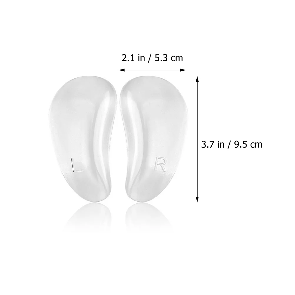 신발용 플랫 피트 아치 지지대 안창, 접착 패드 쿠션 발 젤, 3 쌍