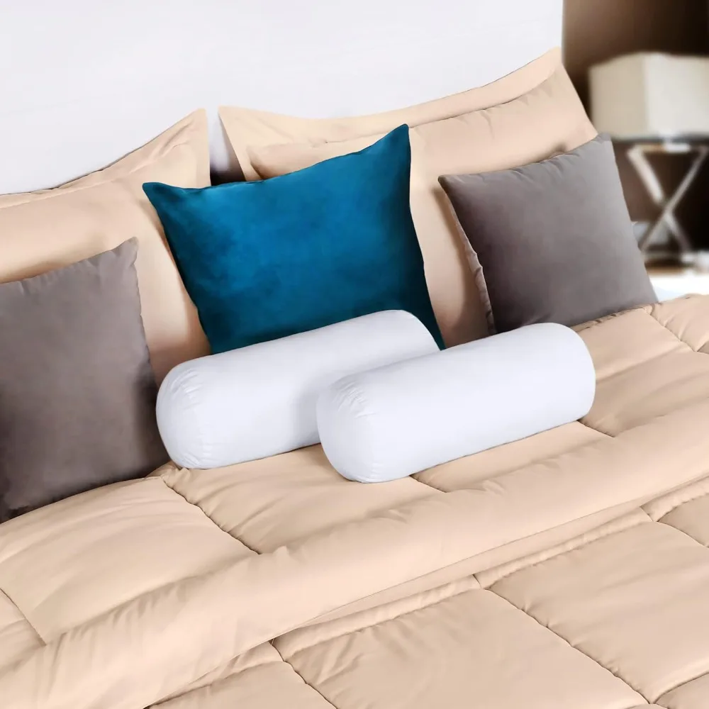 

Throw pillow inserts (2-pack, white) - 6 x 16 inch bed and sofa pillows - upholstery pillows