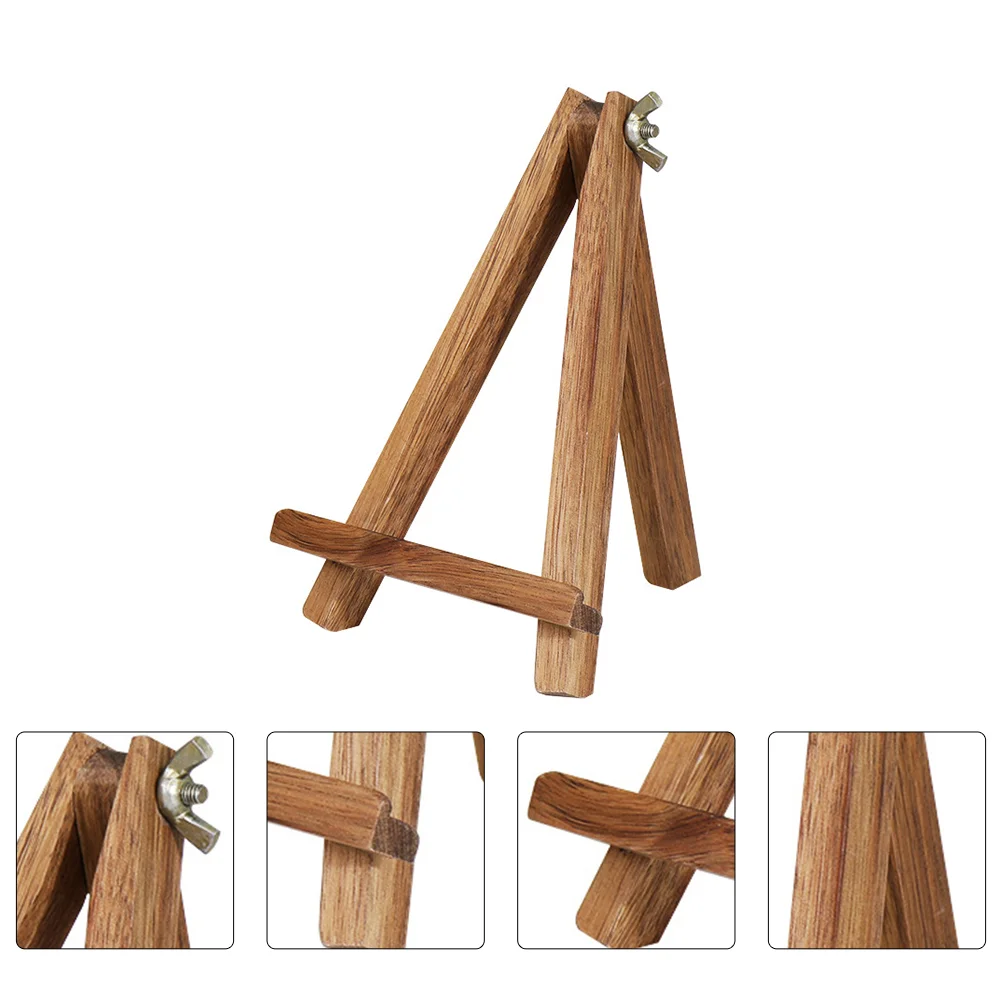 Wooden Tripod Display Stand Shelves Phone Adjustable Holder Placing Rack Desktop Shelf Cell