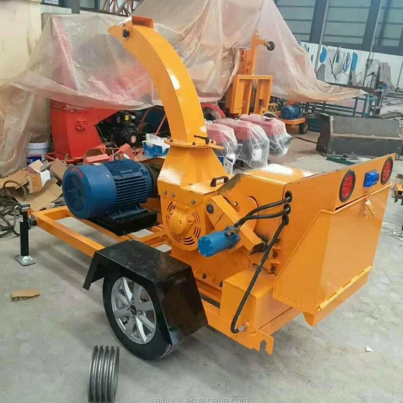 YG Efficiency Mobile Farming Machinery Engine Wood Chipper Shredder Machine for Making Organic Soil Mobile Wood Chipper for Sale