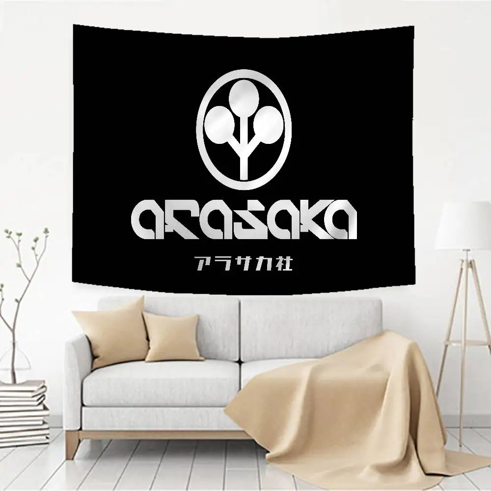 Arasaka Corporation Logo DIY Wall Tapestry for Living Room Home Dorm Decor Wall Art Decor