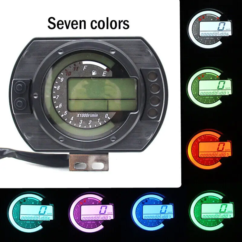 The mileage line goes straight to the carburetor, and the bare knight motorcycle is modified into a general LCD instrument.