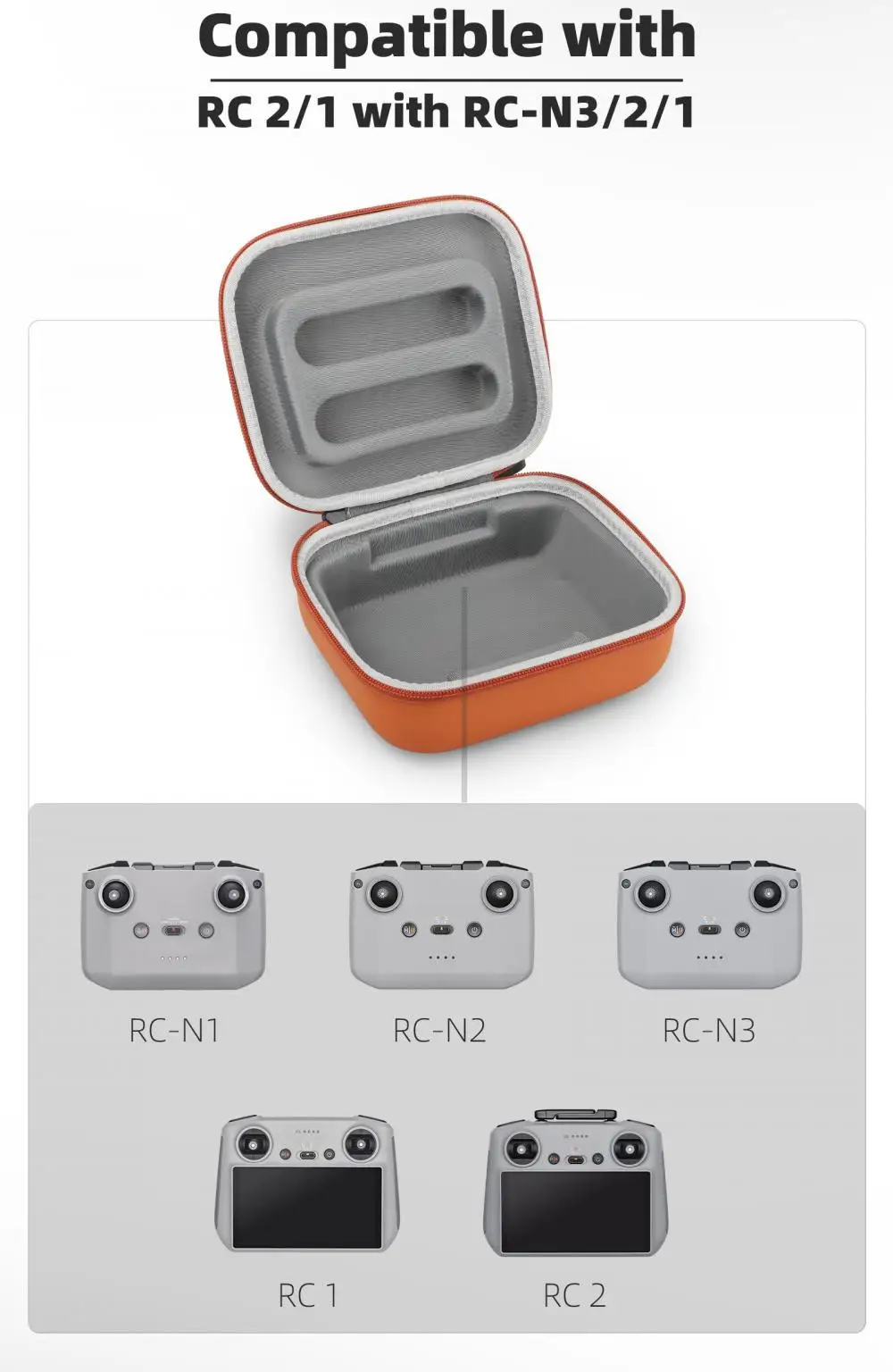 RC 2/1 RC-N3/2/1 Universele Hard Shell Draagtas Voor DJI FLIP/NEO/MINI 4 Pro Afstandsbediening Opbergtas Drone Accessoires