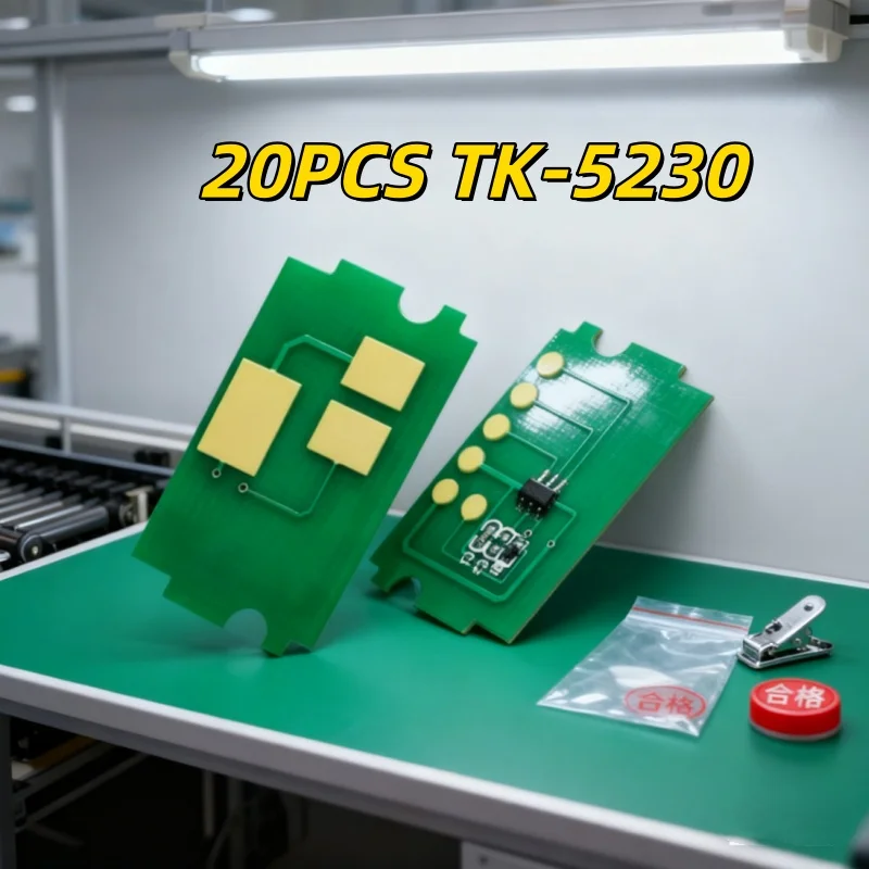 

20pcs TK5230 Cartridge Chip compatible for Kyocera ECOSYS P5021 Printer Chip tk-5230 colorful Chip High Yield EU