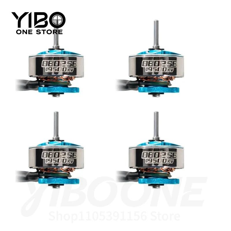 

0802SE Brushless Motor 4-Pack – 19500KV (2022 Ver.) or 23000KV, High Speed for Micro FPV Quadcopters