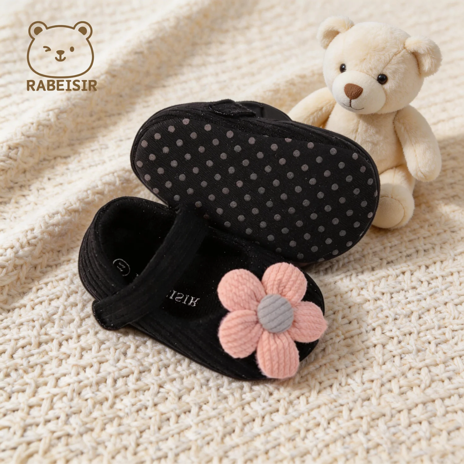 Niedliche Blumen-Mary-Jane-Flache Schuhe für Babys, trendige, leichte, weiche Schuhe für Party-Auftritte im Innen- und Außenbereich, Frühling – Detail 8
