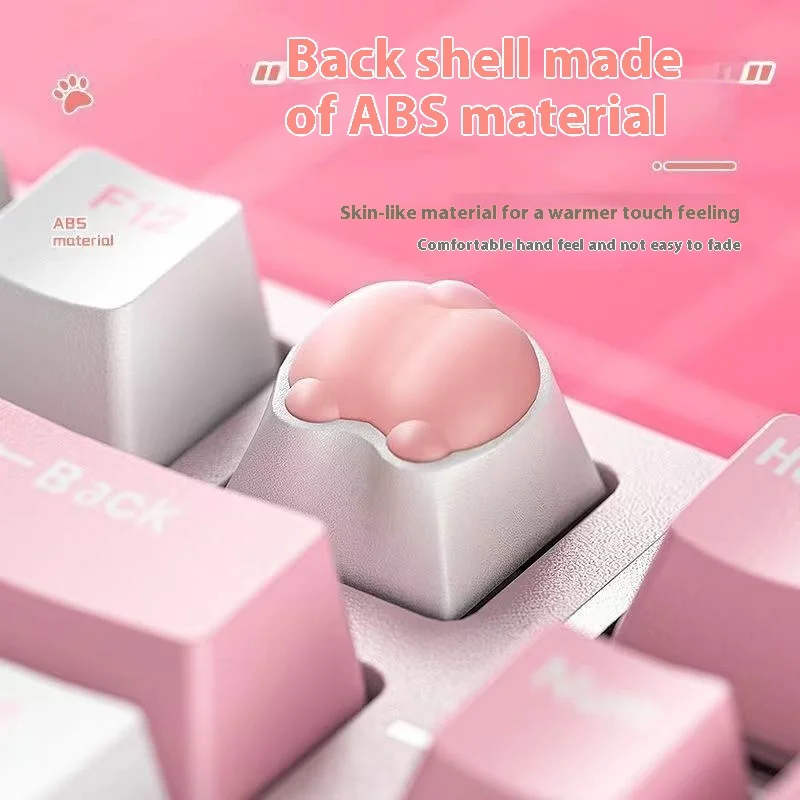 جديد لطيف القط مخلب قبعات لوحة المفاتيح لينة سيليكون لوحة المفاتيح الميكانيكية كيكابس العالمي مقاومة للاهتراء ملحقات مكتب الكمبيوتر