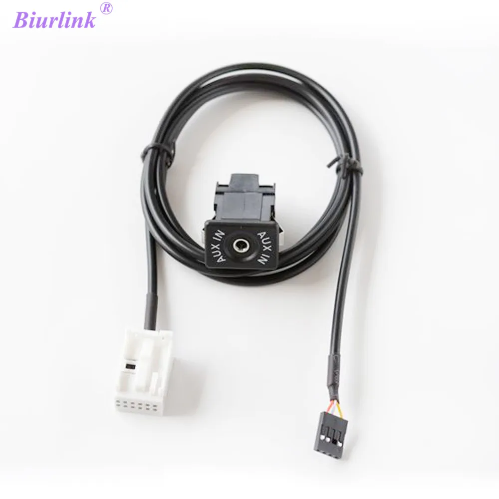 

Biurlink DIY RD4 Radio 12Pin Plug to 3.5MM Jack Aux Cable Audio Kit Set For Peugeot 307 308 407 408 507 RD4 Radio