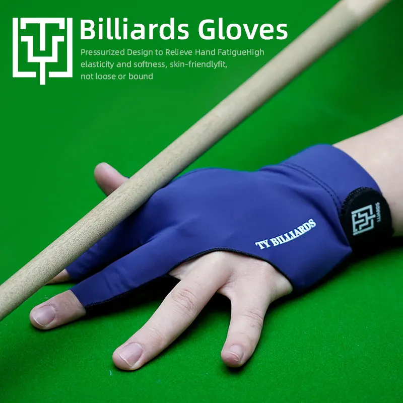 TY Billiard Accessories Adjustable Tightness Pool Game Open Finger Gloves Anti-skid Function Quality Elasticity For Left Hand