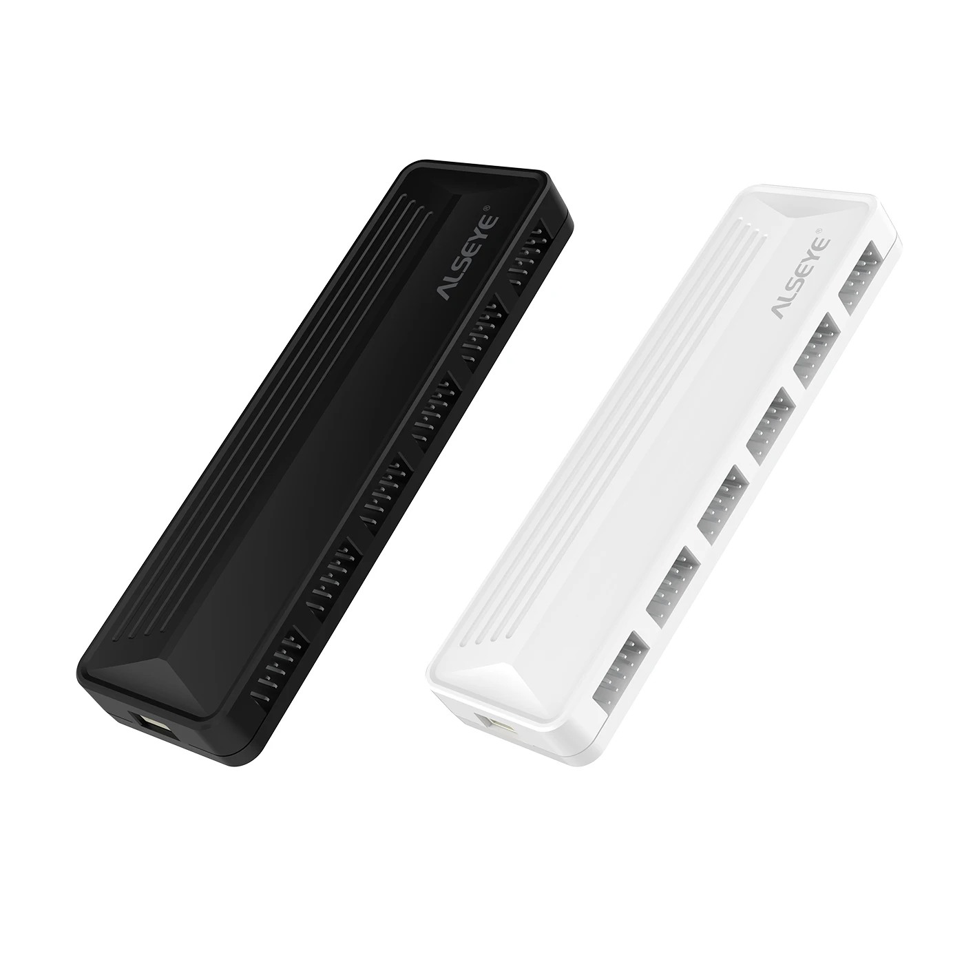 ALSEYE U-HUB 9-pin Hub 6-port USB 2.0 Independent SATA Power Supply 4-pin to 9-pin Compatible Design