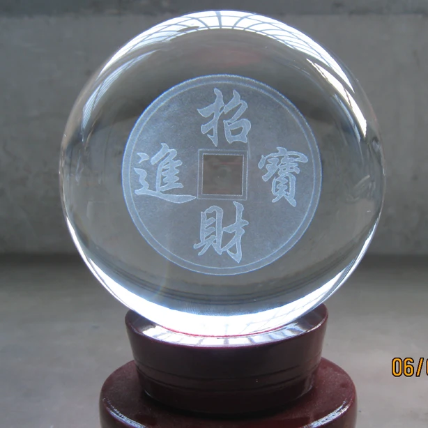 TOP COOL festival gift # efficacious HOME House FENG SHUI Talisman 3D Money Drawing Crystal ball statue Model