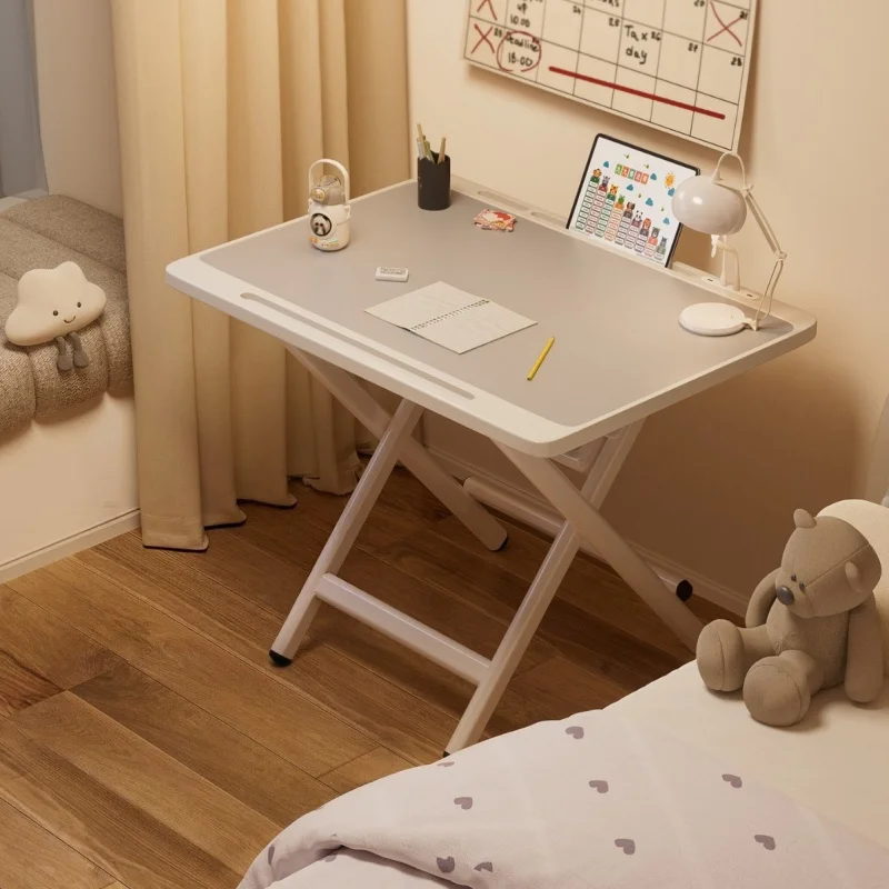 Folding Computer Desk Desk Movable Table Home Student Study Table Bedroom Bedside Table Writing Table Desk Home Folding Table