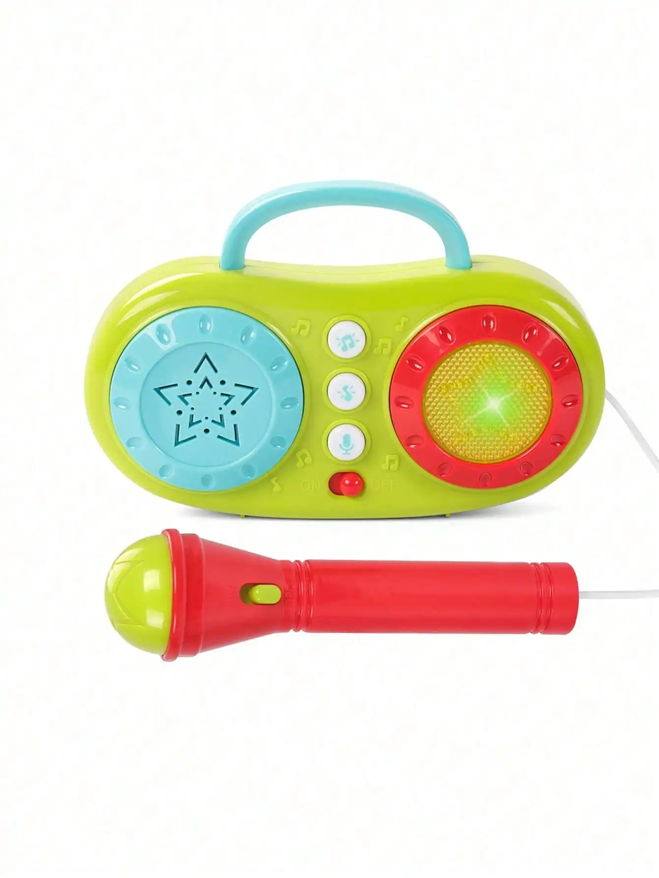 Máquina de Karaoke portátil para niños, altavoz con micrófono 2 en 1, juguete musical para educación temprana, regalo de cumpleaños para niños y niñas