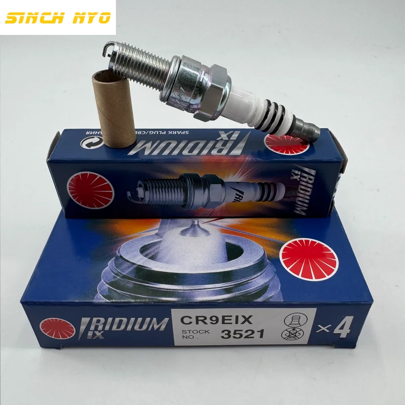 4Pcs CR9EIX 3521 Motorcycle Iridium Spark Plug 5448 CB400 CBR VTR RZR XP900 XP1000 XP 900 1000 Pair SUZUKI GSXR CR9EIA-9 IU27