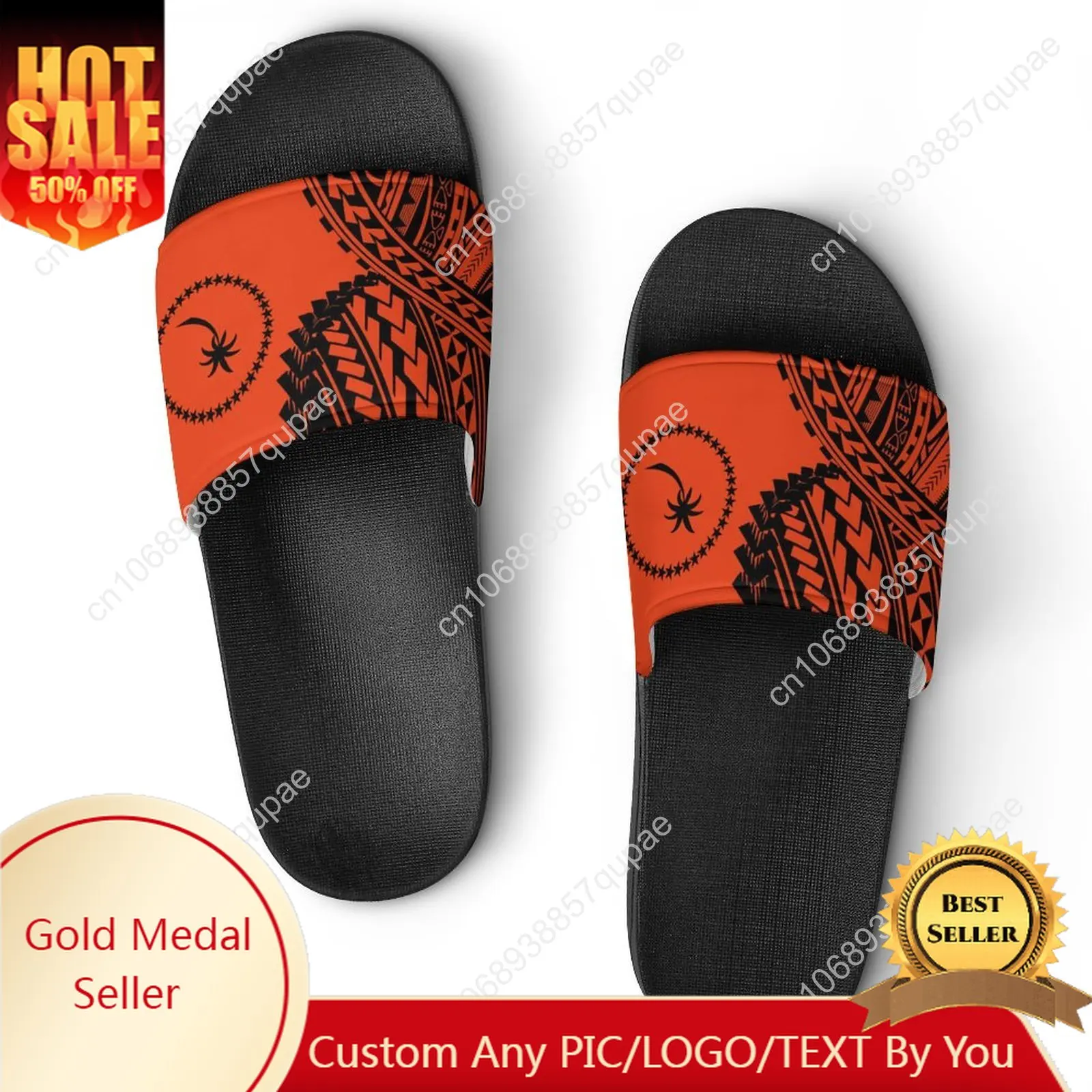 Polynesian Traditional Tribal Home Customized Water Shoe Women Men Children Bathroom Beach Pool Sandals That Can Be Worn Outside