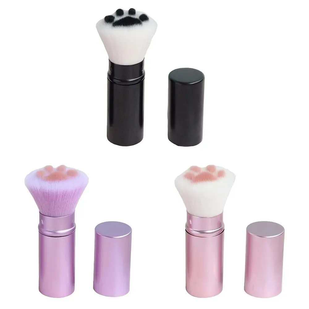 Cute Retractable Cat Claw Makeup Brush Aluminum handle Cat Claw Concealer Blush Soft Makeup Brush