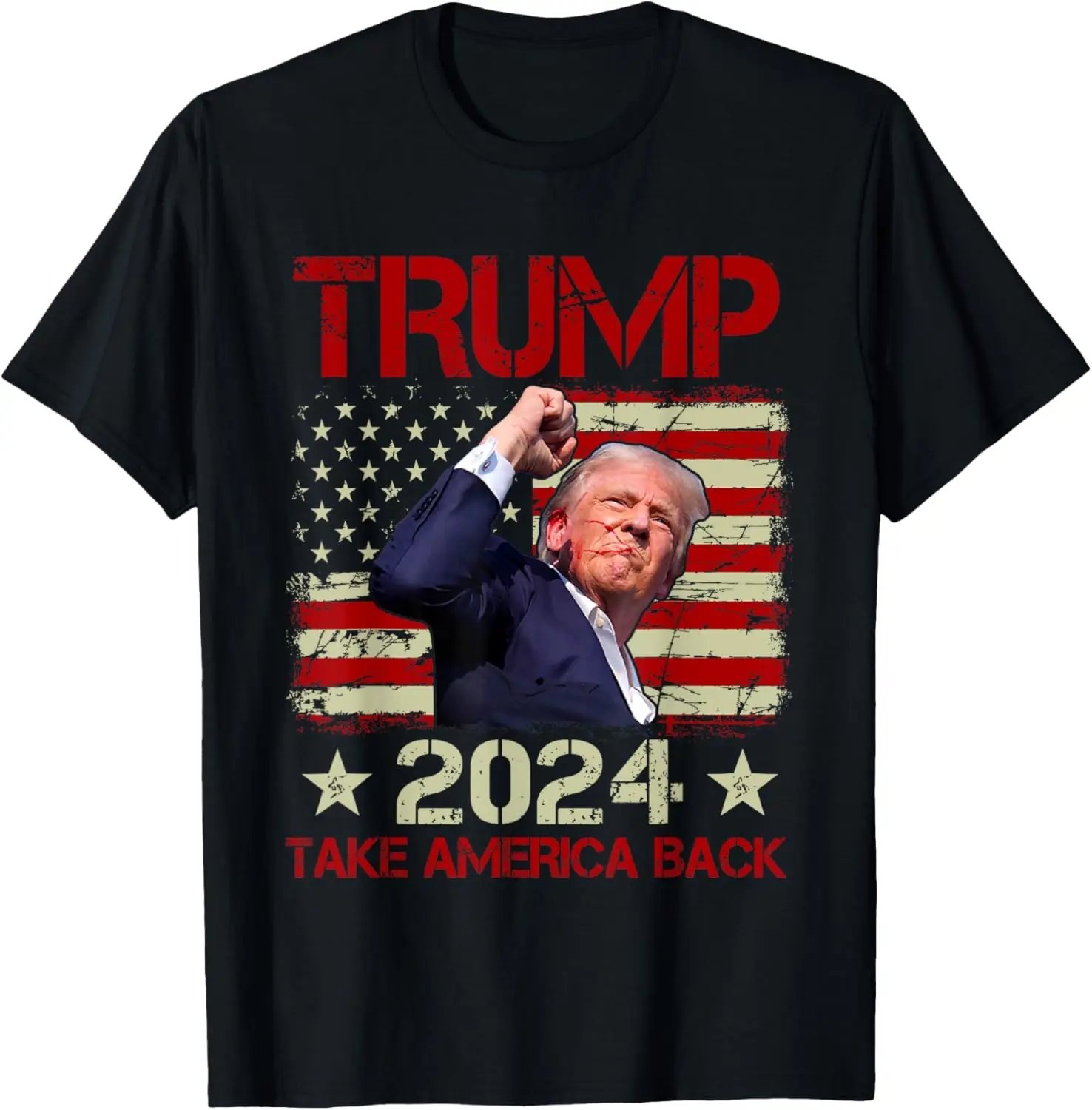 

Trump Fist Pump Shot At Trump 2024 Trump Survives Rally T-Shirt