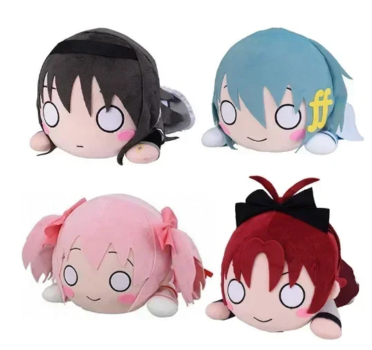 Japanese Anime Madoka Magica Girls Plush Nesoberi Kaname Doll Toy Kawaii Soft Stuffed Pillows Birthday Peripheral Gifts for Kids