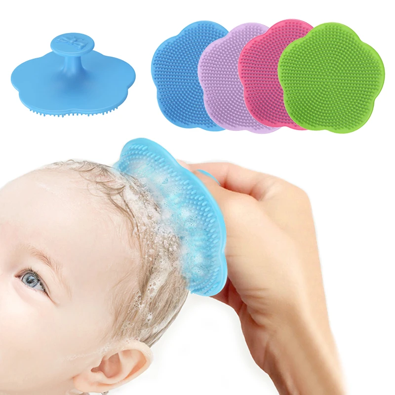 2pcs Baby Care Accessories Fetal Head Fat Comb Infant Bathing Soft Comb Newborn Hair Cleaning Supplies Infant Comb Head Massager