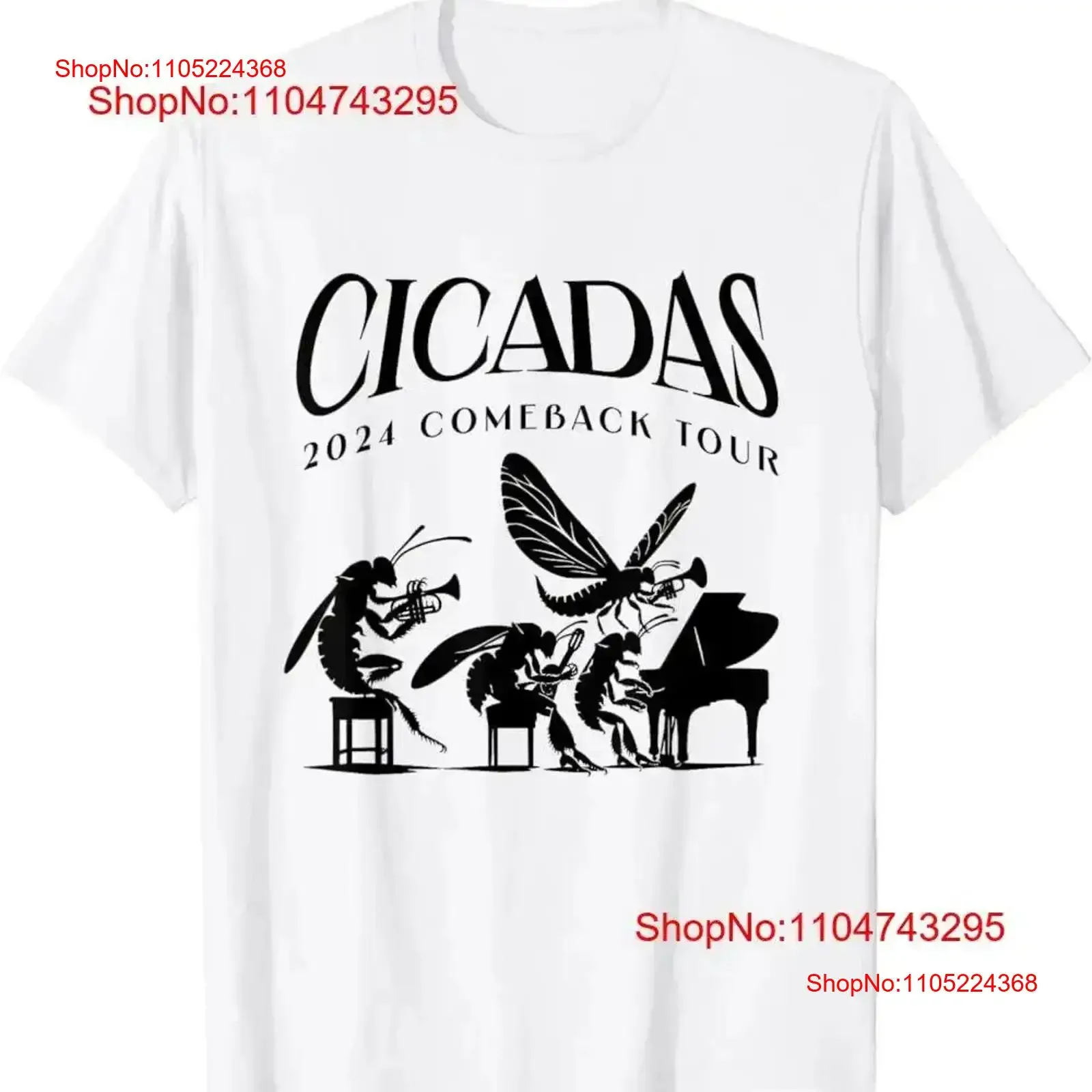 Cicadas 2024 Comeback Tour Band Concert Insect Emergence T Shirt vintage Washed Slightly fashion Stretched Breathable vintage