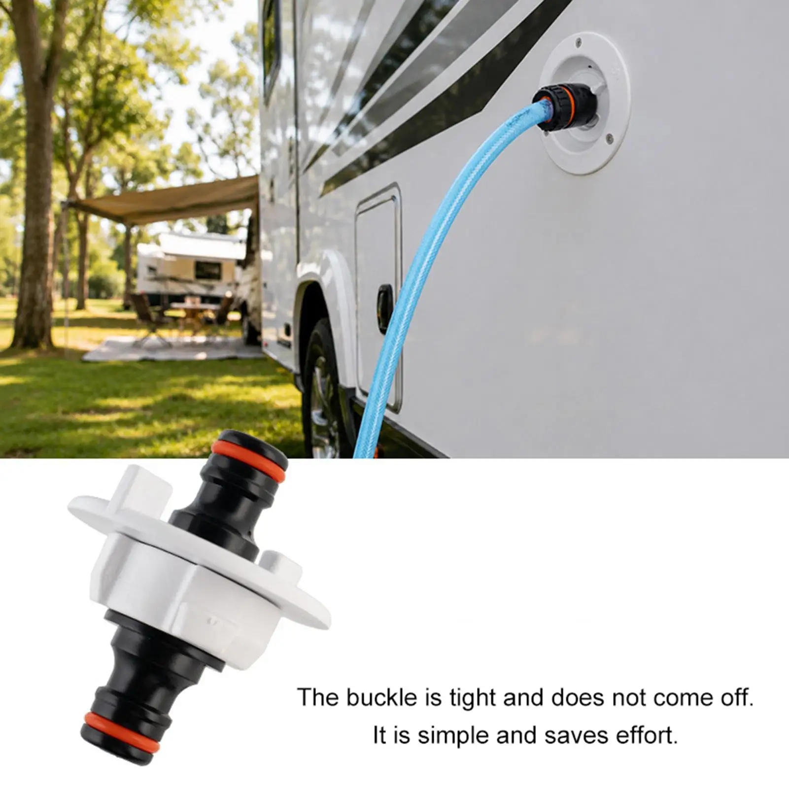RV City Water Inlet Quick Universal Adapter RV Water Tank Fill Inlet For Exterior Access Drain Outlet Outdoor RV Camper Camping view 4