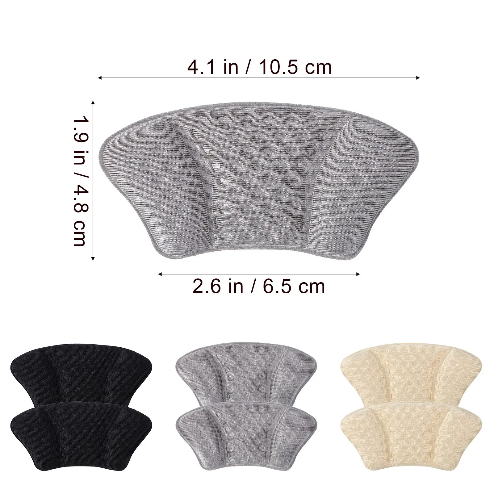 6 paires de coussinets de protection de talon, Inserts antidérapants, matériau robuste et facile à utiliser, coussinets de talon longue durée, prévention des ampoules