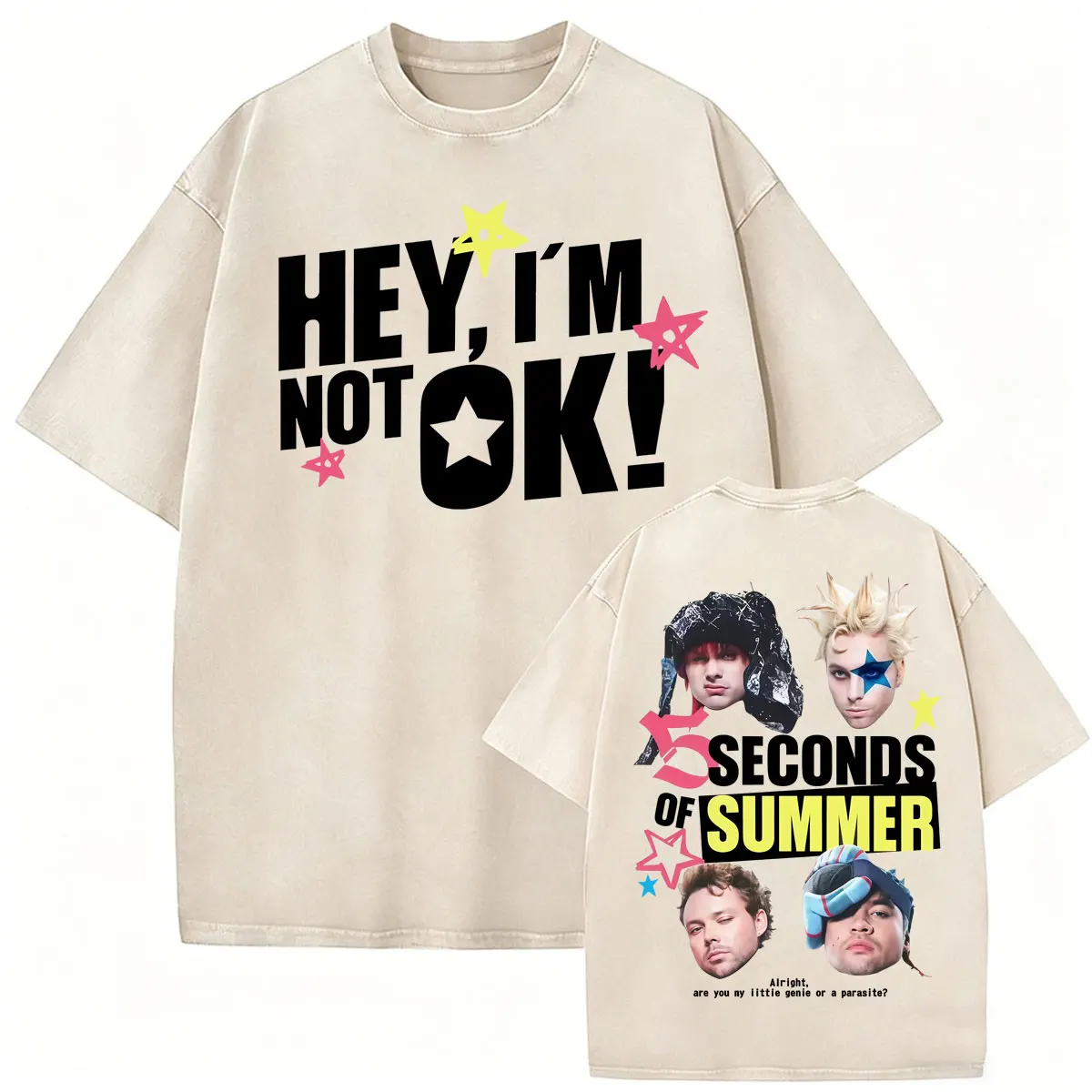 5 Seconds of Summer Everyone's A Star Music World Tour 2026 Konzert-T-Shirts für Herren und Damen, modisches Vintage-T-Shirt, Streetwear – Detail 22