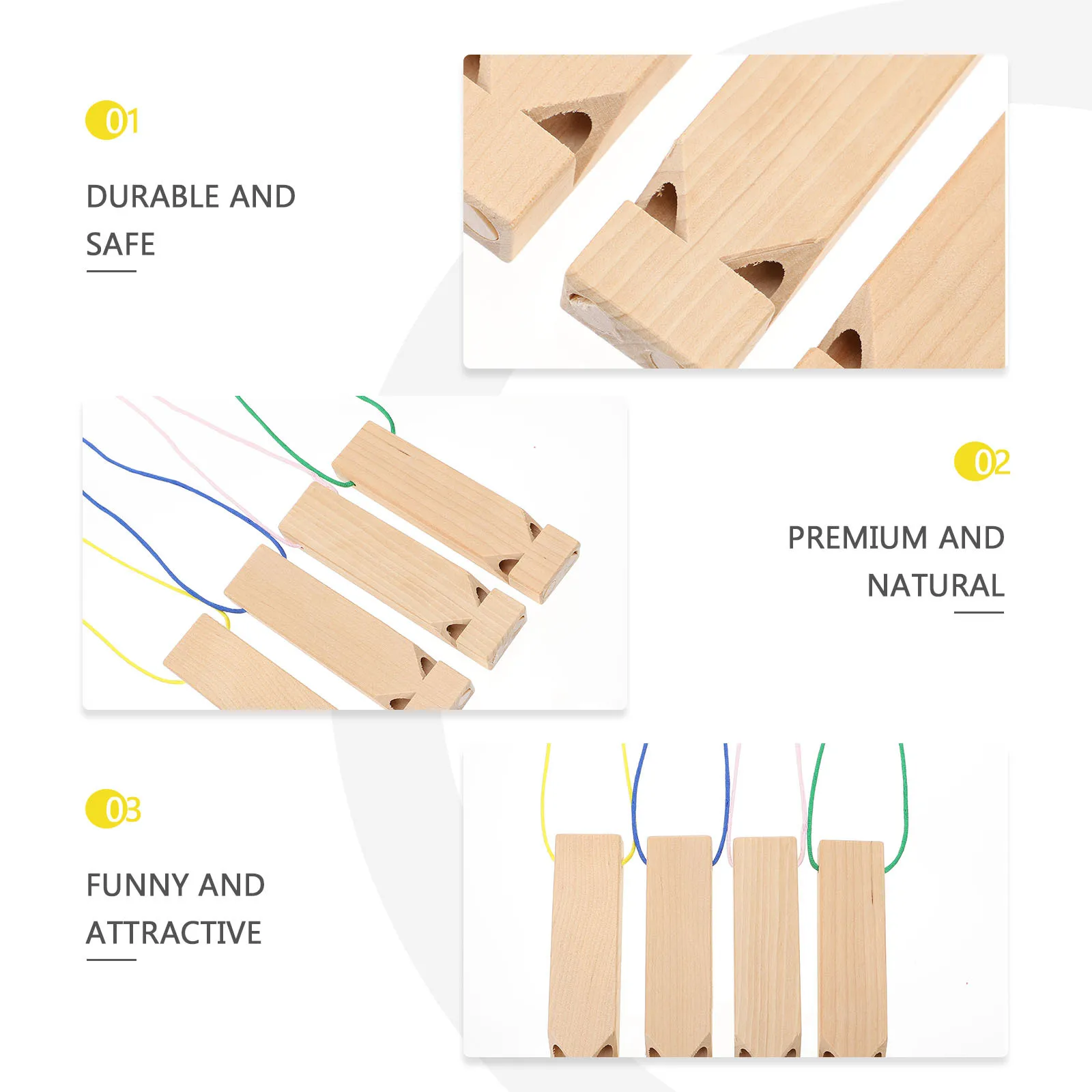 4 قطعة صافرة خشبية لتقوم بها بنفسك آلة موسيقية للأطفال قطار تأثير الصوت التعليمية الأطفال اللعب الخشب صافرة مجموعة الموسيقية #5