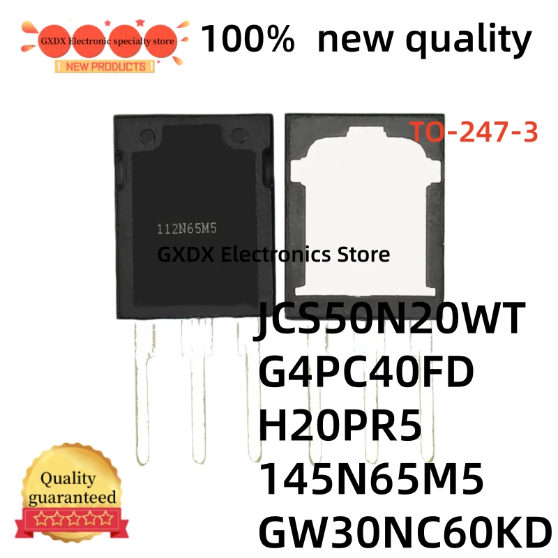 5-10Uds 100% nuevo G4PC40FD IRG4PC40FD JCS50N20WT H20PR5 GW30NC60KD STGW30NC60KD STY145N65M5 145N65M5 TO-247 en stock