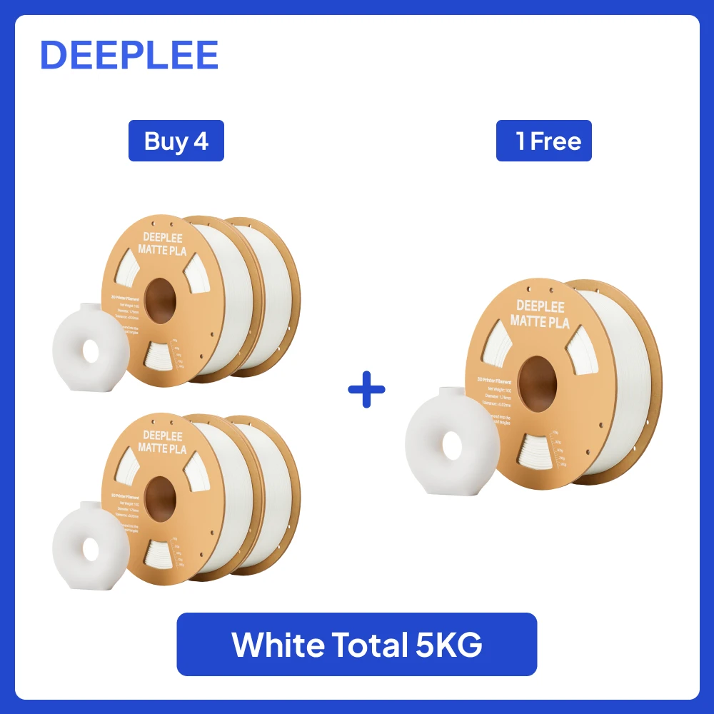 DEEPLEE 2KG mat PLA-filament 1,75 mm 3D-printen voor FDM 3D-printer PLA roze Deeplee-filament