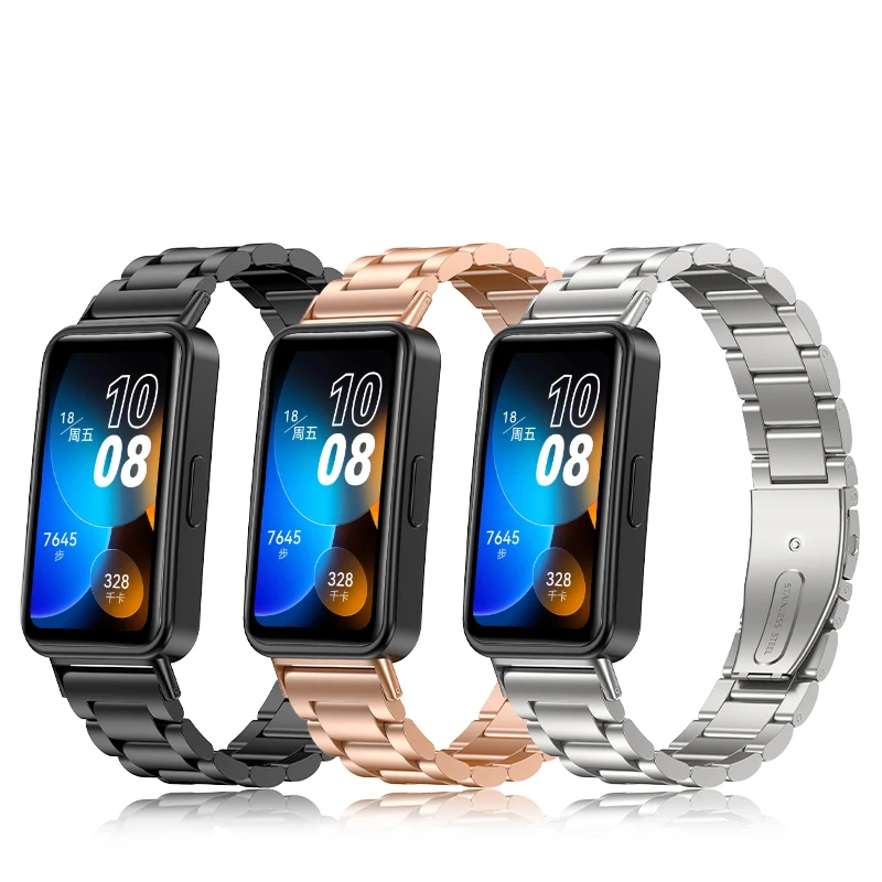 Metal Strap For Huawei Band 8 Band9 8/9/10 Smartwatch Steel Quick Release Watchband Bracelet Belt Wriststrap Accessories