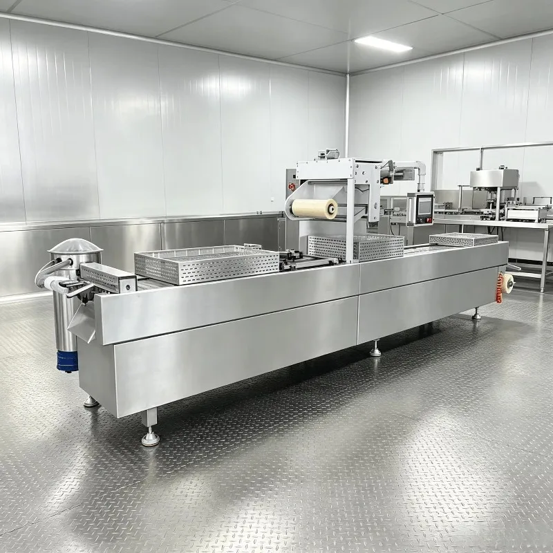 Custom Thermoforming Packing Machine Automatic Stretch Film Vacuum Packaging Machine for Flexible High Quality Vacuum Machine