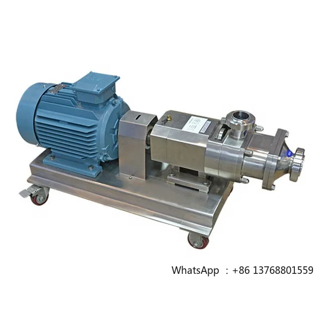 RLS food grade gas-liquid-solid mixing sanitary multipurpose high viscosity low shear double twin screw pump