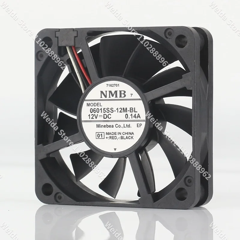 cooling fan Original NMB DC 12V 0.14A AC EC 6015 60X60X15MM 6CM Fanucco servo machine converter 06015SS-12M-BL