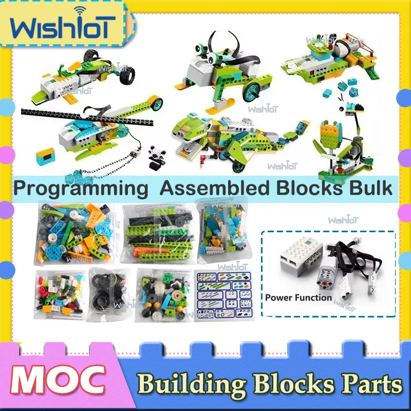 

Программируемая робототехника 45300, набор высокотехнологичных блоков, детали в сборе, образовательные силовые функции MOC, кирпичи, игрушки для модели робота/автомобилей