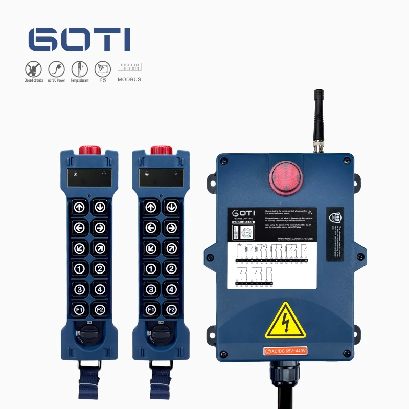 Imagem -02 - Controle Remoto sem Fio da Grua do Guindaste Rádio Industrial 12 Canal do Interruptor Único Substitua Uting F2412s Telecrane Lsgt-12