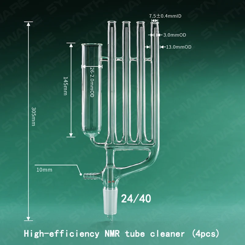 High-efficiency NMR tube cleaners, laboratory NMR tube cleaning devices