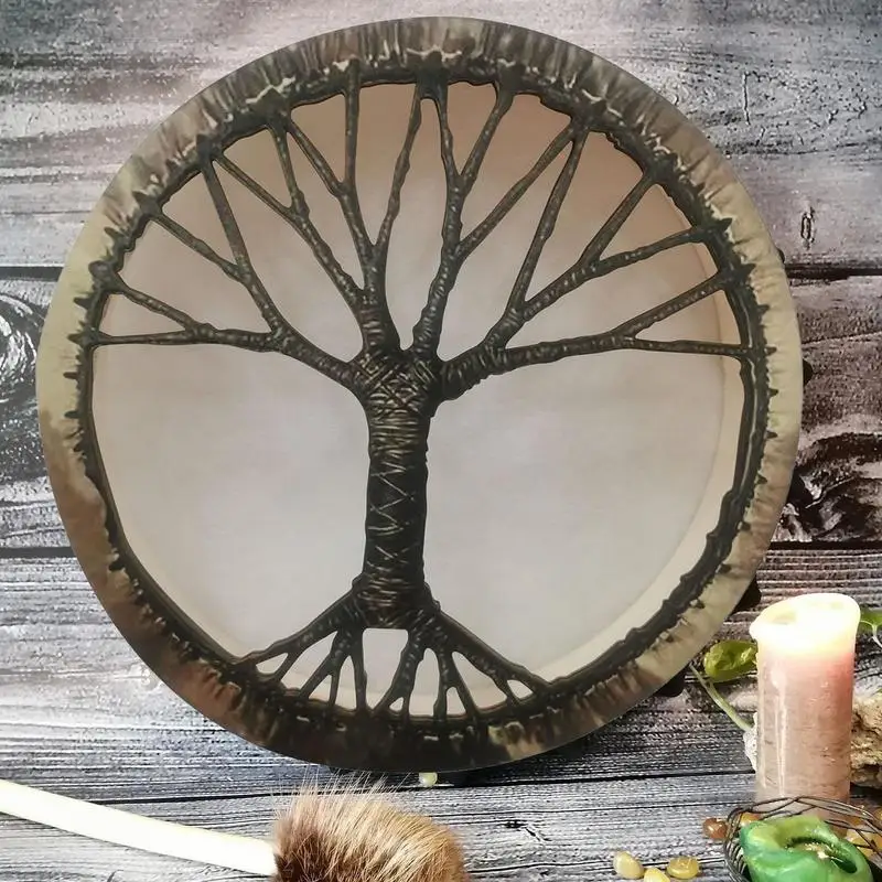 Hand Drum Spiritual Instrument With Drum Stick Symbol Of The Siberian Drum Spirit Music Beginner Adult Drum Sound Healing