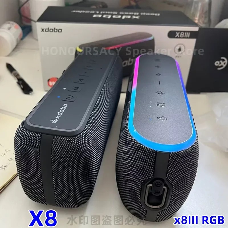

Мощный Bluetooth-Динамик XDOBO X8 III, 60 Вт, IPX7, уличный водонепроницаемый популярный сабвуфер, Parante Bluetooth с RGB-проектором